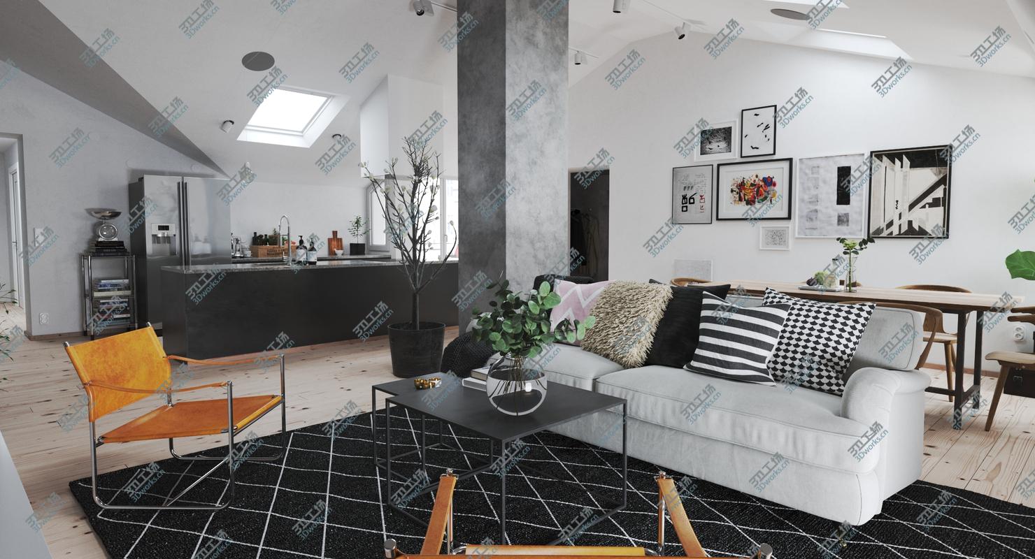 images/goods_img/202104091/3D Scandinavian Interior model/2.jpg